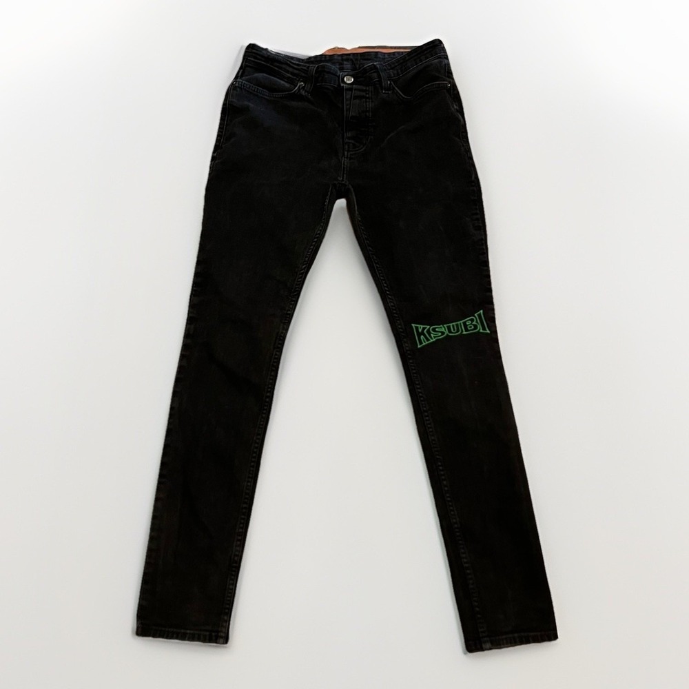 Ksubi Chitchat Neon Van‎ Winkle Jeans Men's Black 34